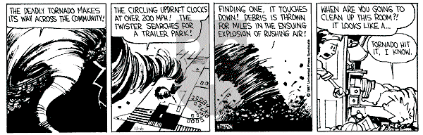 Calvin and Hobbes - Friday November 6, 1987 Comic Strip