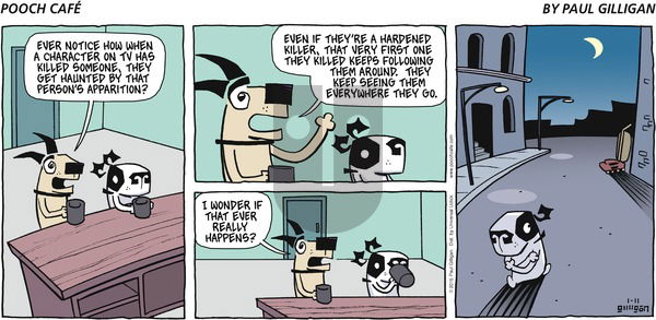 Pooch Cafe on Sunday January 11, 2015 Comic Strip
