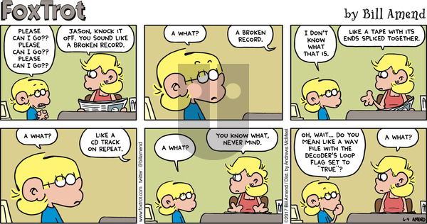 FoxTrot on Sunday June 4, 2017 Comic Strip