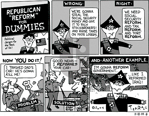 Ted Rall on Saturday November 20, 2004 Comic Strip