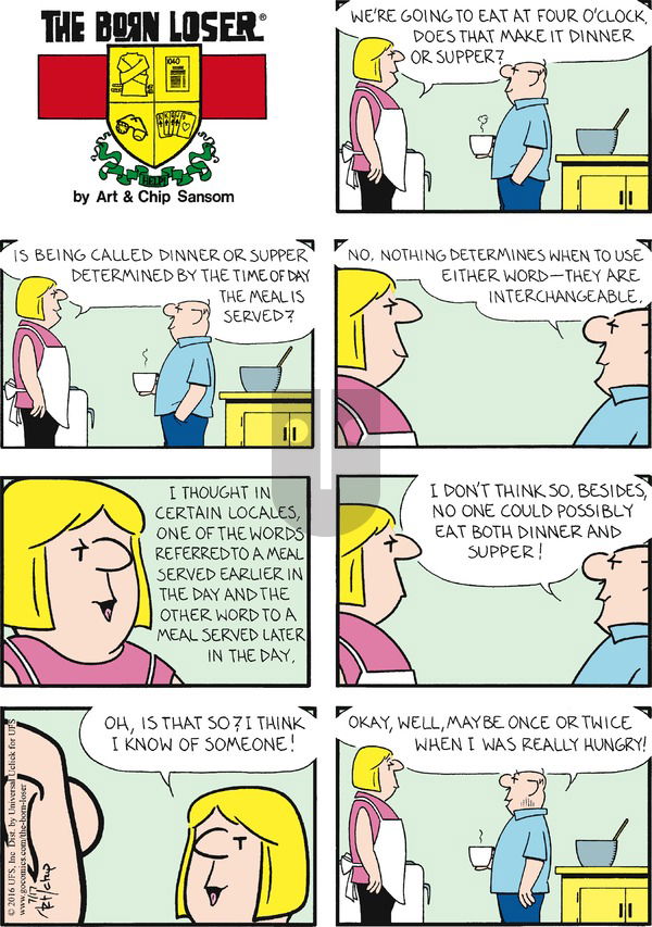 The Born Loser on Sunday July 17, 2016 Comic Strip