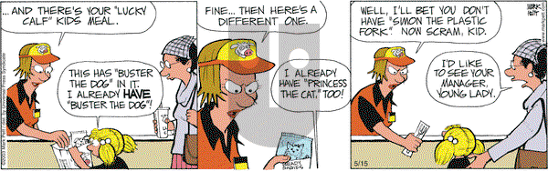 Lucky Cow on Monday July 28, 2003 Comic Strip