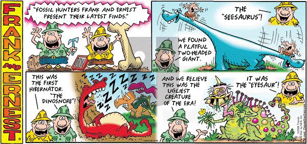 Frank and Ernest on Sunday October 12, 2008 Comic Strip
