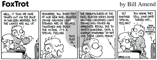 FoxTrot on Friday March 1, 1996 Comic Strip