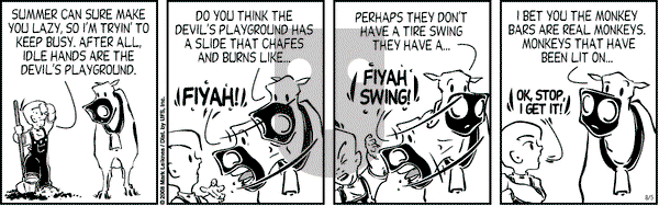 Cow and Boy Classics on Tuesday August 5, 2008 Comic Strip