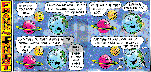 Frank and Ernest on Sunday September 30, 2007 Comic Strip