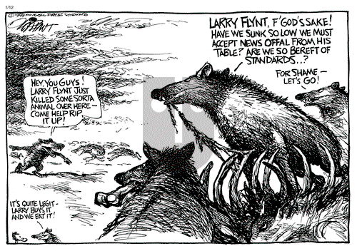 Pat Oliphant on Tuesday January 12, 1999 Comic Strip