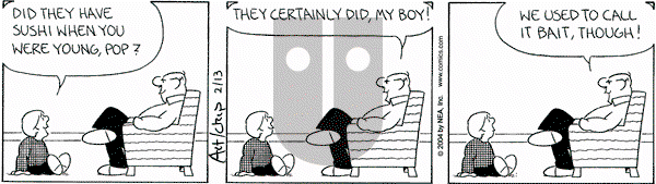 The Born Loser on Friday February 13, 2004 Comic Strip