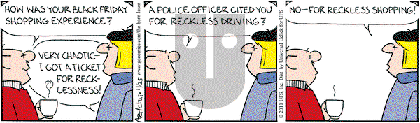 The Born Loser on Friday November 25, 2011 Comic Strip