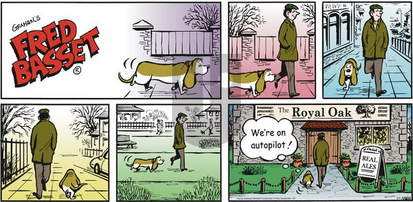 Fred Basset on Sunday February 4, 2018 Comic Strip