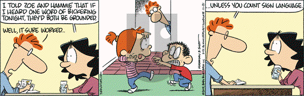 Baby Blues on Thursday November 21, 2019 Comic Strip