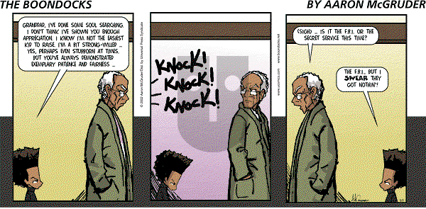 The Boondocks on Sunday December 4, 2011 Comic Strip