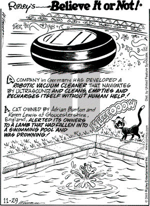 Ripley's Believe It or Not on Saturday November 29, 2003 Comic Strip