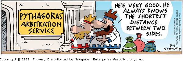 Frank and Ernest - Thursday May 1, 2003 Comic Strip