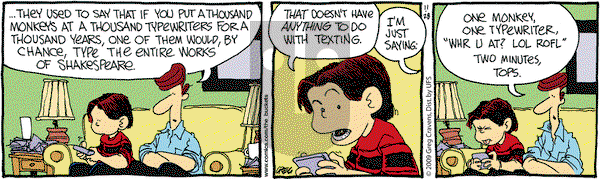 The Buckets on Saturday November 28, 2009 Comic Strip