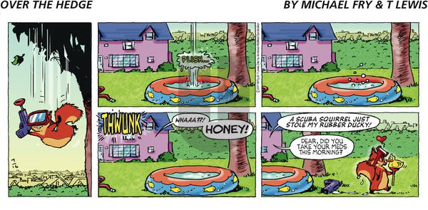 Over the Hedge on Sunday July 16, 2017 Comic Strip