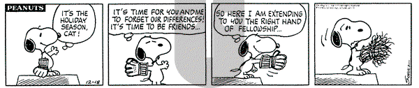 Peanuts on Wednesday December 18, 1974 Comic Strip