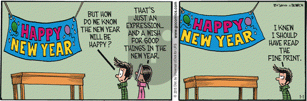 Grand Avenue on Thursday January 1, 2015 Comic Strip