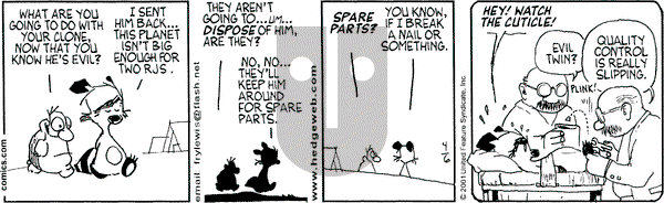 Over the Hedge on Friday April 6, 2001 Comic Strip