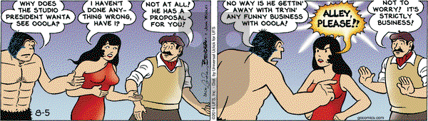 Alley Oop on Tuesday August 5, 2014 Comic Strip