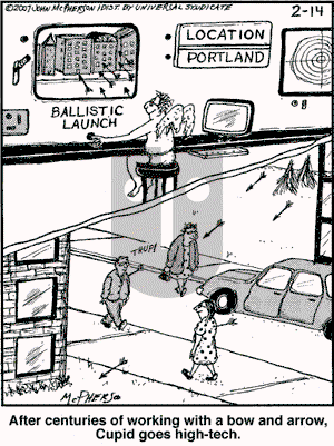 Close to Home on Wednesday February 14, 2007 Comic Strip