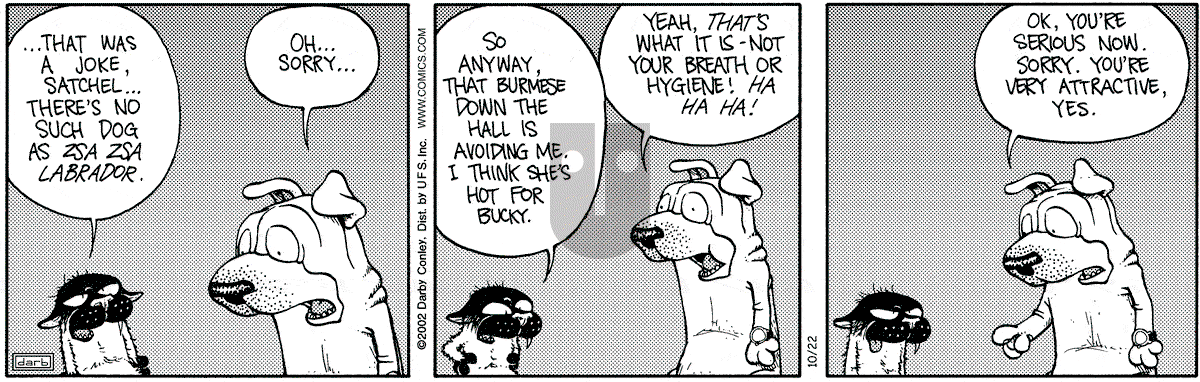 Get Fuzzy - Tuesday October 22, 2002 Comic Strip