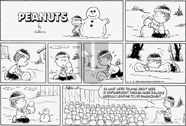 Peanuts - Sunday December 5, 1993 Comic Strip