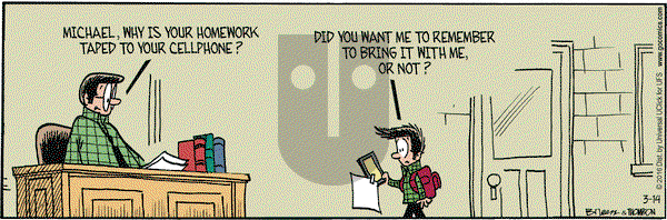 Grand Avenue on Monday March 14, 2016 Comic Strip