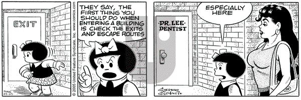Nancy on Saturday June 25, 2005 Comic Strip