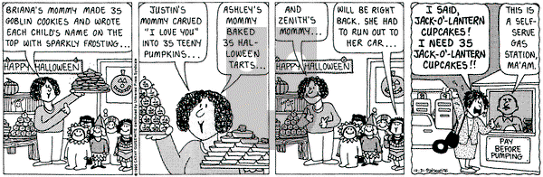 Cathy Classics on Tuesday October 31, 1995 Comic Strip