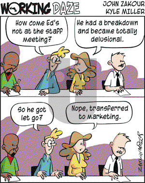 Working Daze - Monday March 8, 2004 Comic Strip