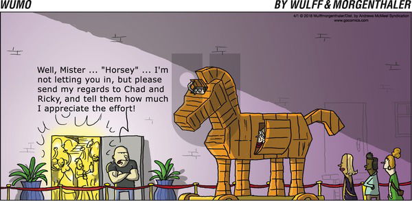 WuMo on Sunday April 1, 2018 Comic Strip