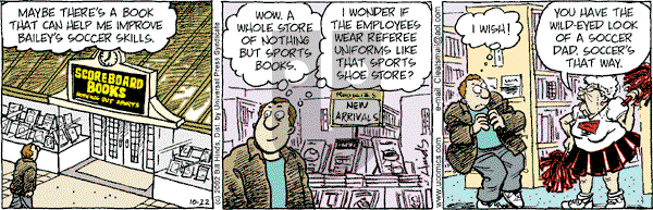 Cleats - Tuesday October 22, 2002 Comic Strip