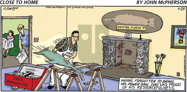 Close to Home on Sunday April 24, 2005 Comic Strip
