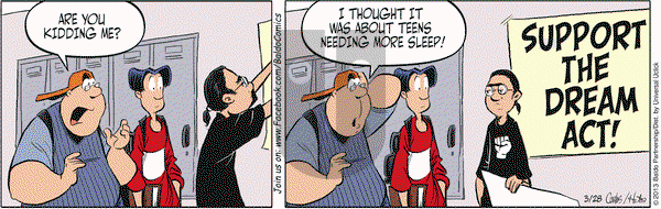 Baldo on Thursday March 28, 2013 Comic Strip