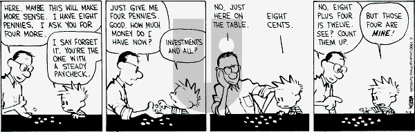 Calvin and Hobbes - Tuesday September 18, 1990 Comic Strip
