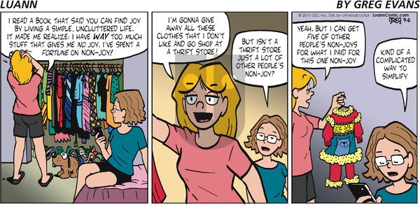 Luann on Sunday September 6, 2015 Comic Strip