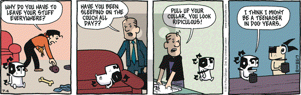Pooch Cafe on Friday July 4, 2014 Comic Strip