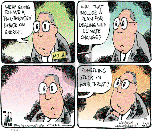 Tom Toles on Tuesday January 6, 2015 Comic Strip