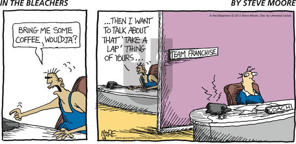 In the Bleachers on Sunday April 8, 2012 Comic Strip