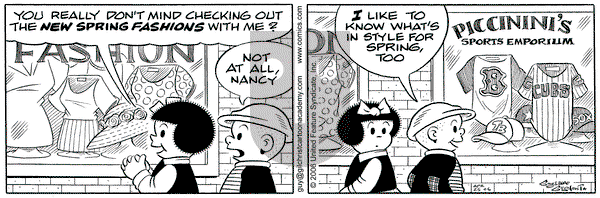 Nancy on Tuesday April 25, 2006 Comic Strip
