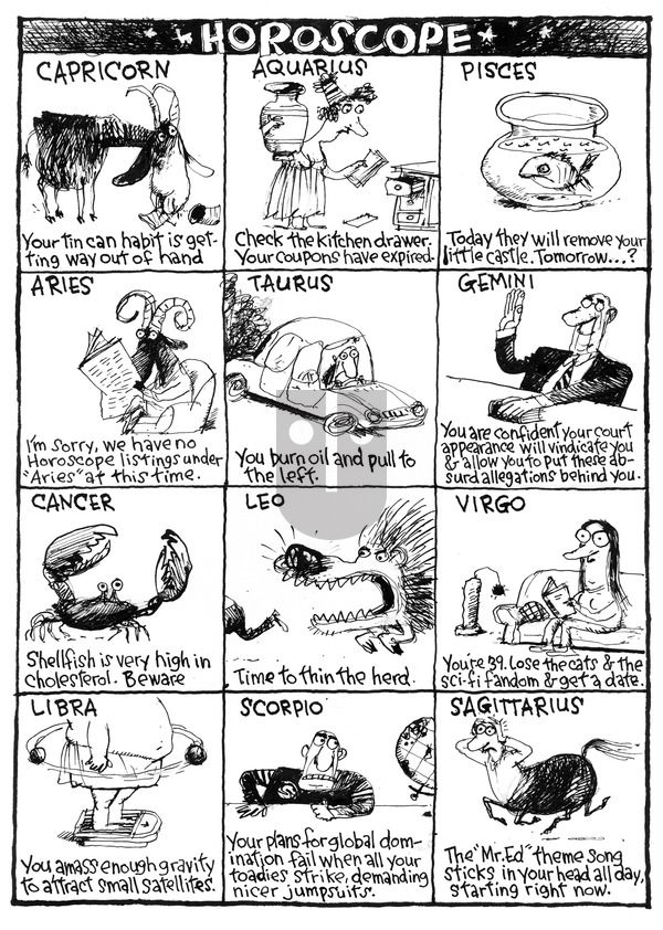 Richard's Poor Almanac on Sunday October 4, 2015 Comic Strip