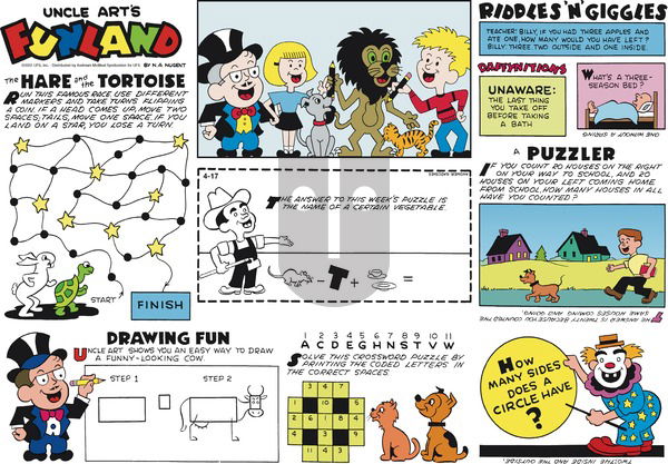 Uncle Art's Funland on Sunday April 17, 2022 Comic Strip