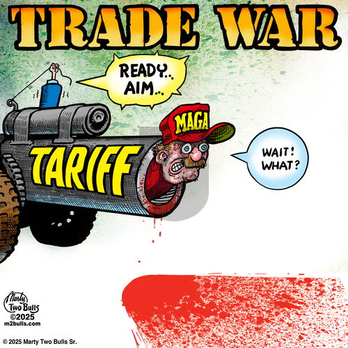 M2Bulls on Wednesday April 2, 2025 Comic Strip