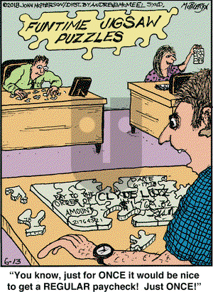 Close to Home on Wednesday June 13, 2018 Comic Strip
