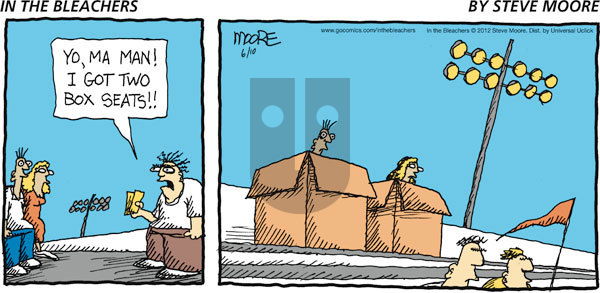 In the Bleachers on Sunday June 10, 2012 Comic Strip