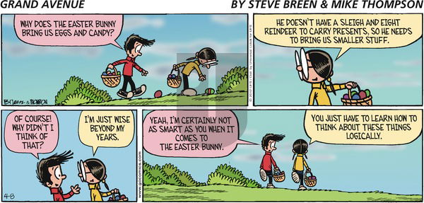 Grand Avenue on Sunday April 8, 2012 Comic Strip