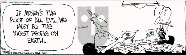 The Buckets on Wednesday March 6, 1996 Comic Strip