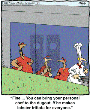 In the Bleachers - Thursday May 4, 2023 Comic Strip