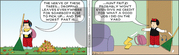 Nancy on Tuesday October 1, 2019 Comic Strip